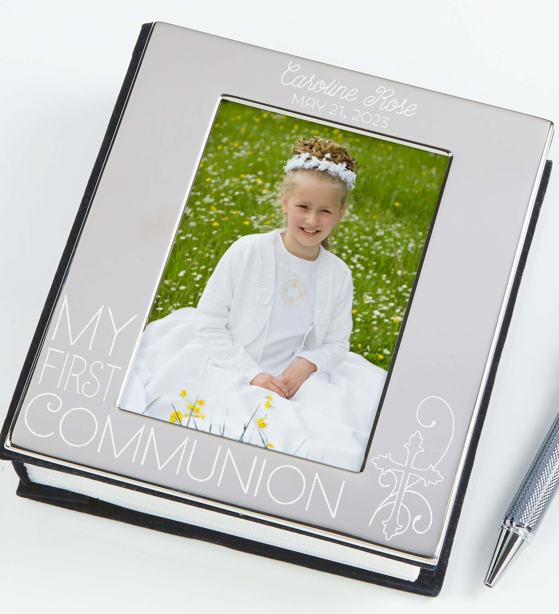 My First Communion Personalized Engraved Photo Album